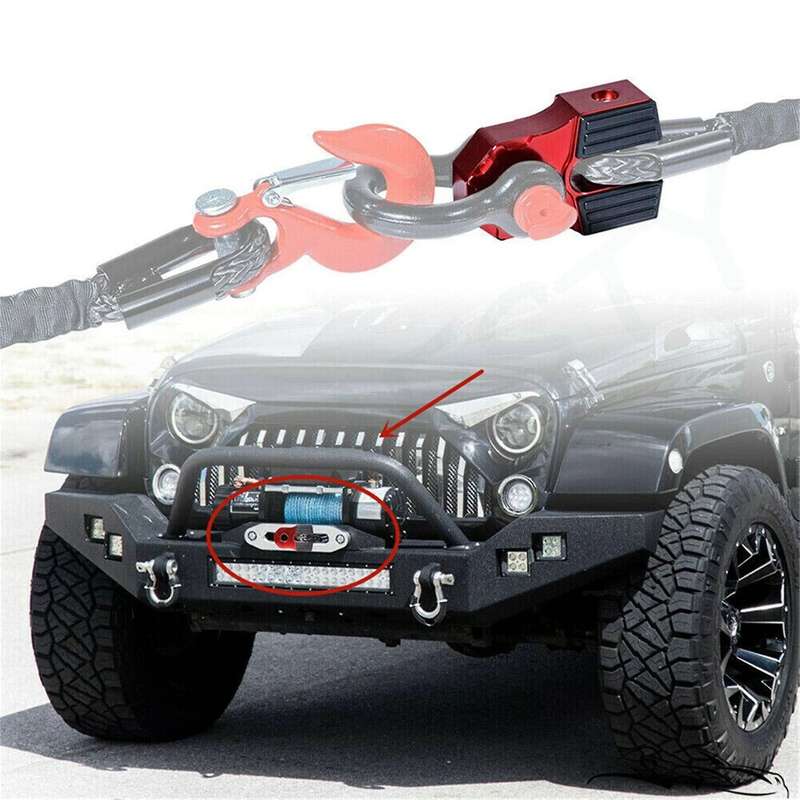 Aluminum Flatlink Winch Shackle Mount Assembly for Tow Haul Truck