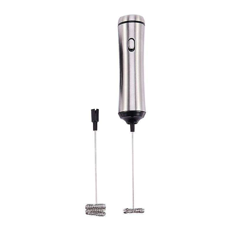 3x Usb Electric Milk Frother Stainless Steel Handheld Mixer