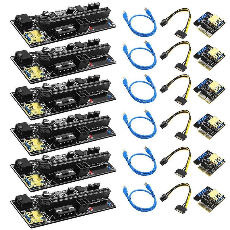 Pci-e 1x to 16x Usb3.0 60cm Graphics Riser Card for Btc Miner(6 Pcs)