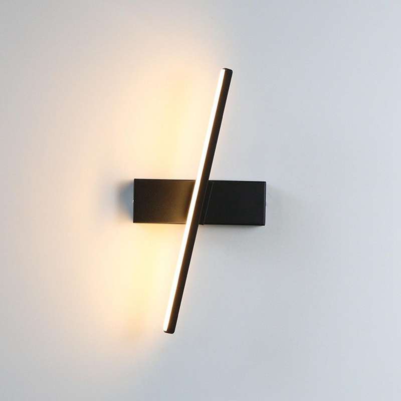 2x Modern Indoor Led Wall Lamp Living Room Decor 6w -warm Light