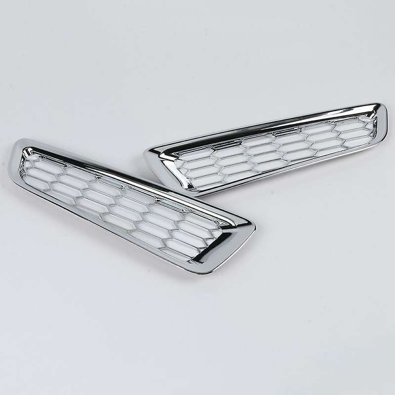 Front Bumper Decoration Cover Trim Sticker, Abs Silver