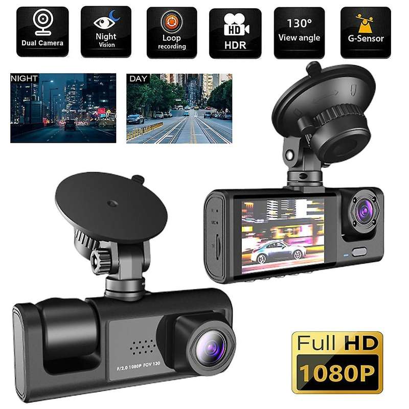 3 Channel Dash Camfor Car, 1080p Dash Camera Three Way Car Camera