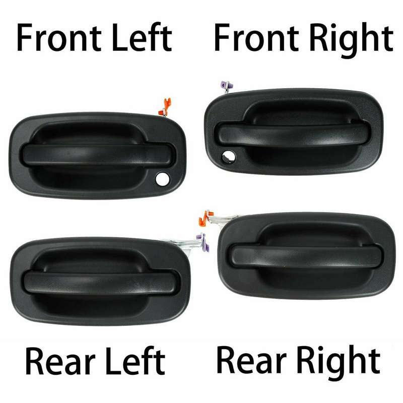 4pcs Exterior Door Handle for Chevrolet Silverado/tahoe Door Handle