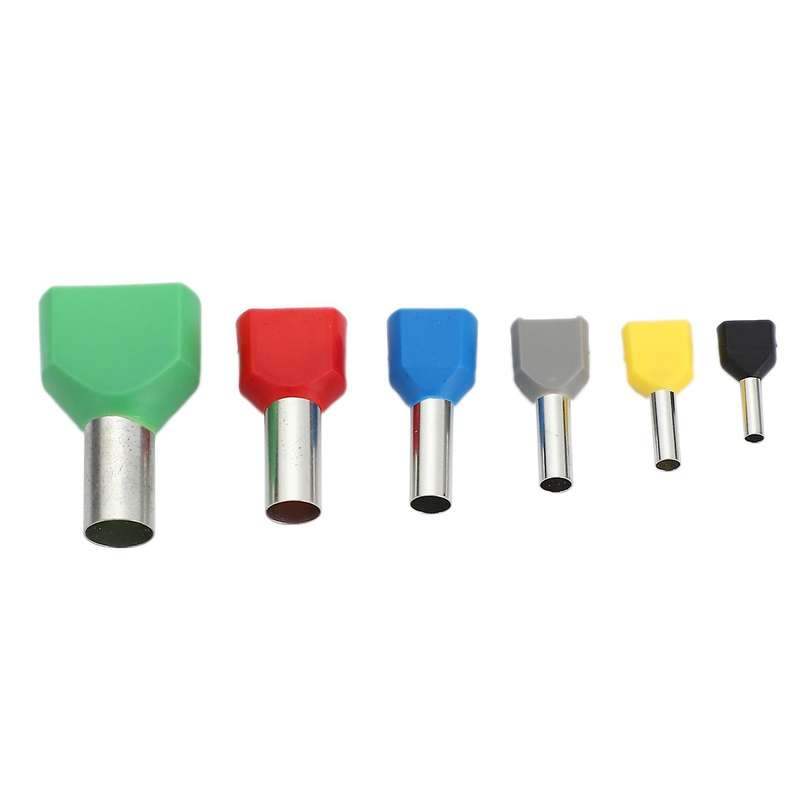 780pcs Dual Bootlace Ferrule Teminator Kit Crimp Entry Cord End Wire