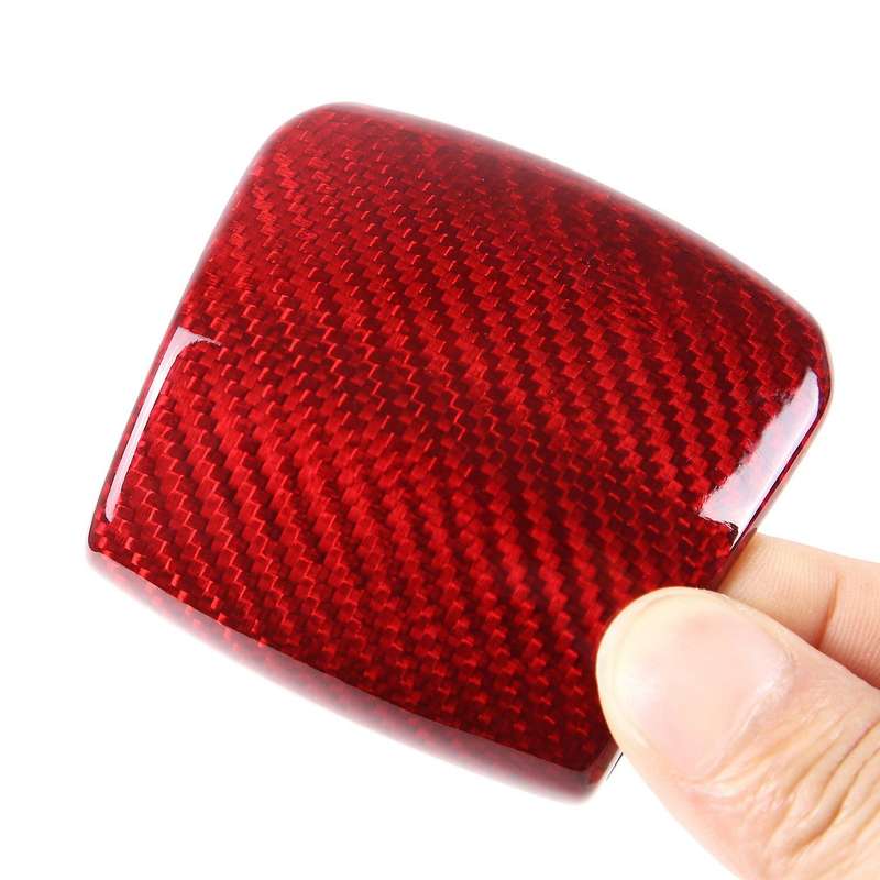 Car Real Carbon Fiber Gear Shift Head Knob Cover for Land Rover Valar
