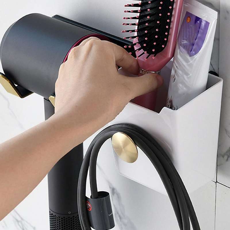 Suitable for Dyson Hair Dryer Bracket Punch-free Toilet Bathroom Rack