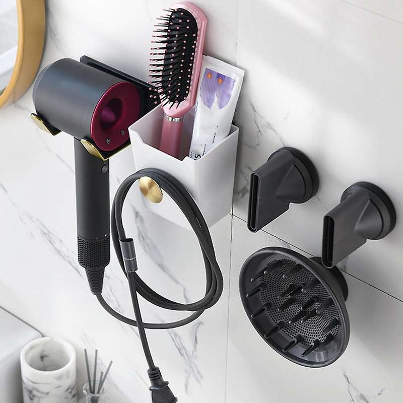Suitable for Dyson Hair Dryer Bracket Punch-free Toilet Bathroom Rack
