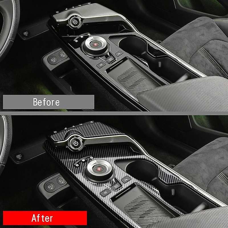 2pcs for Kia Ev6 2021 2022 Center Console Gear Shift Panel Trim Lhd