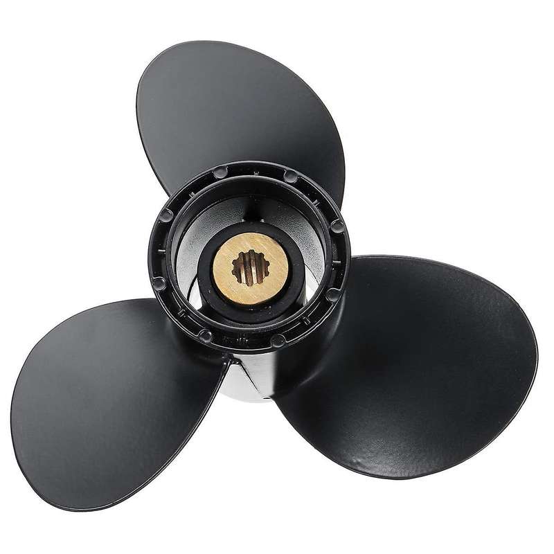 Boat Propeller for Suzuki 9.9-15hp 9 1/4 X 11 Aluminium Alloy Black