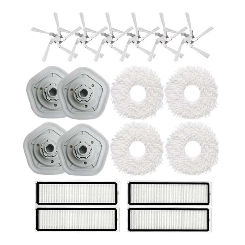 18pcs for Dreame Bot W10 W10pro Side Brush Hepa Filter Mop Cloth