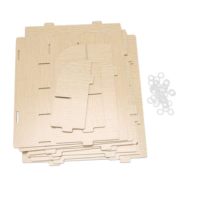 1pcs 4-layers Wood Office Table Organizer Assembled Office Supplies A