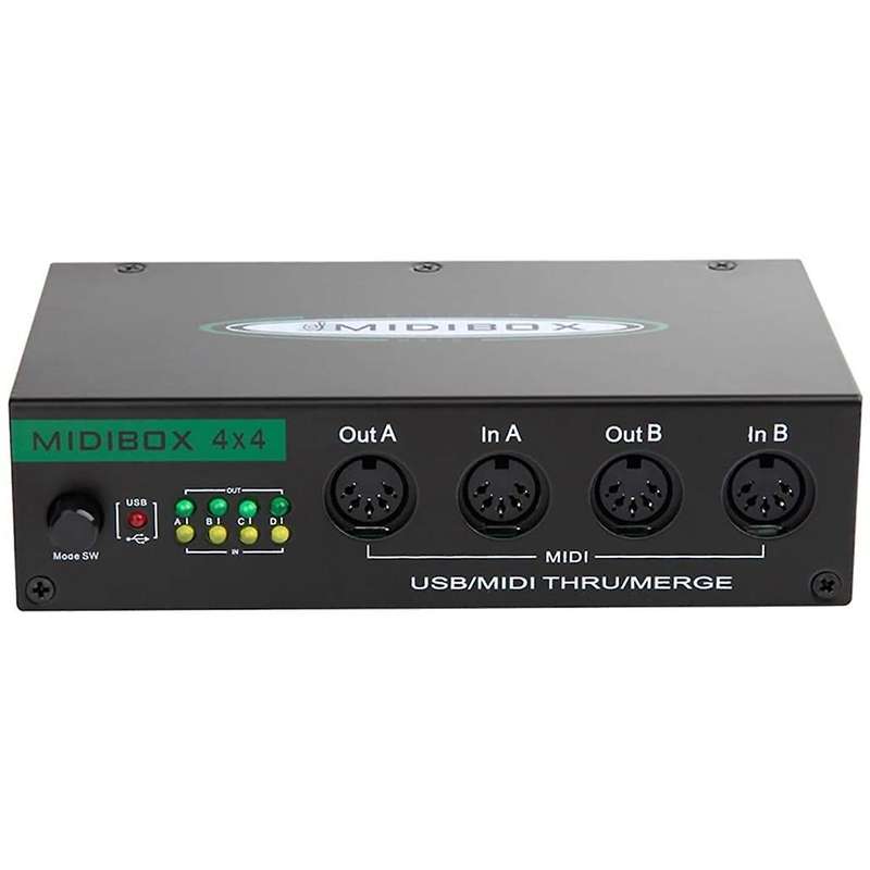 Midi Box Musical Instruments Usb Midi Merge Thru Box 64 Midi Channels