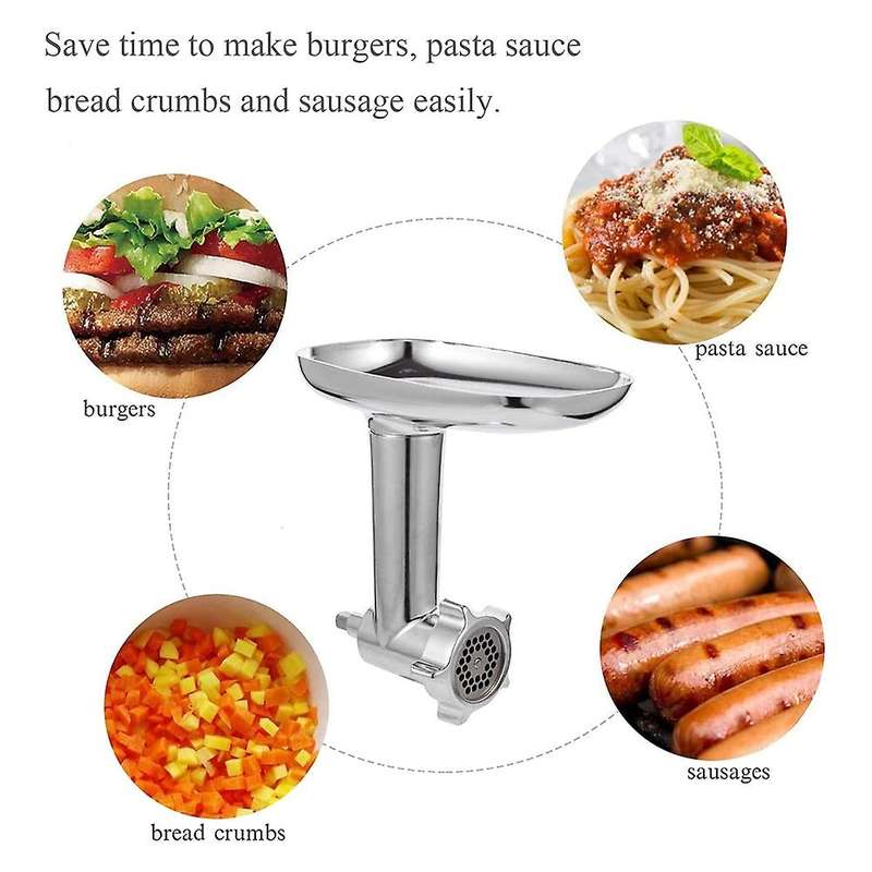 Meat Grinder Attachment for Kitchenaid,included Sausage Stuffer Tubes