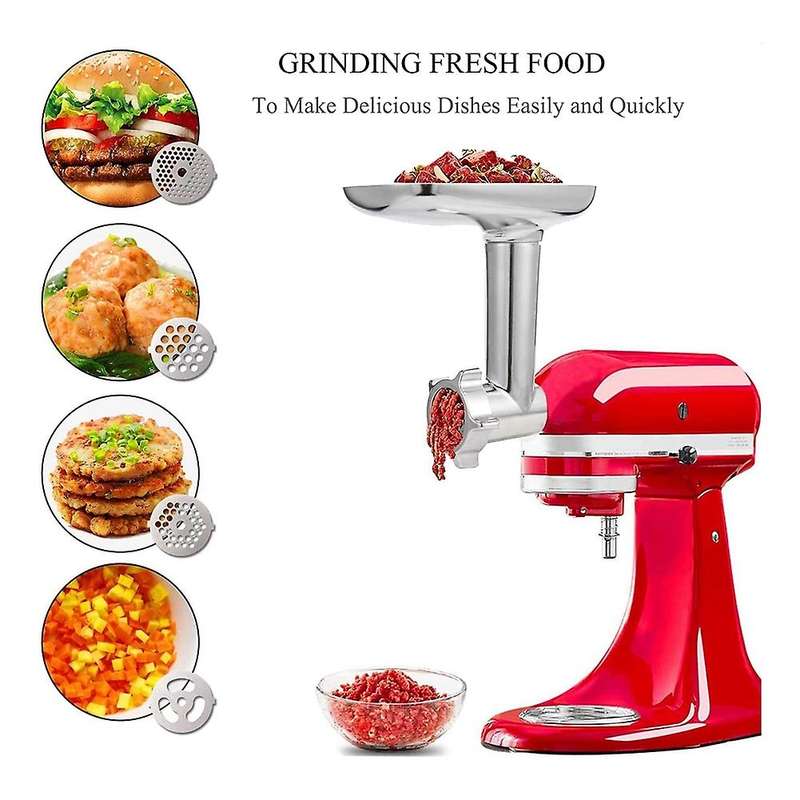 Meat Grinder Attachment for Kitchenaid,included Sausage Stuffer Tubes