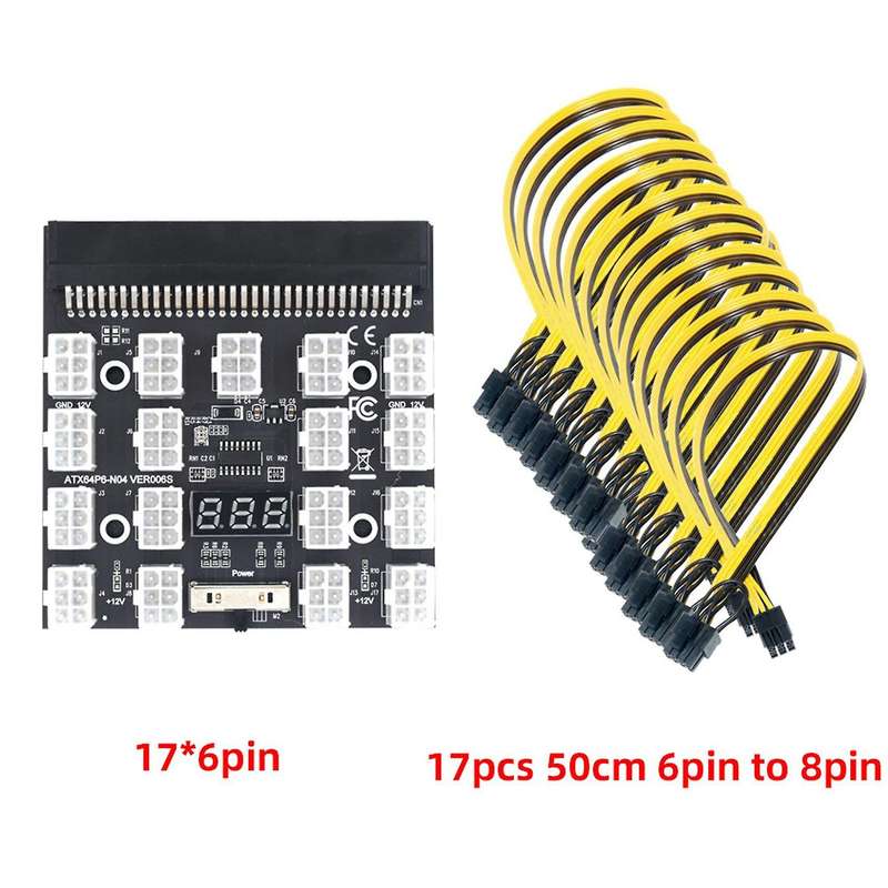 Breakout Board 17 Port 6pin Led Display Power Module Server Card