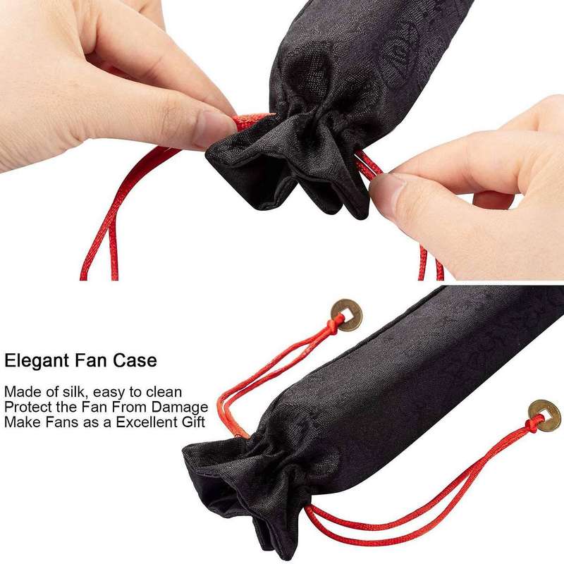 4 Pack Folding Hand Fan Hand Folding Fans Chinese Tai Chi Folding Fan