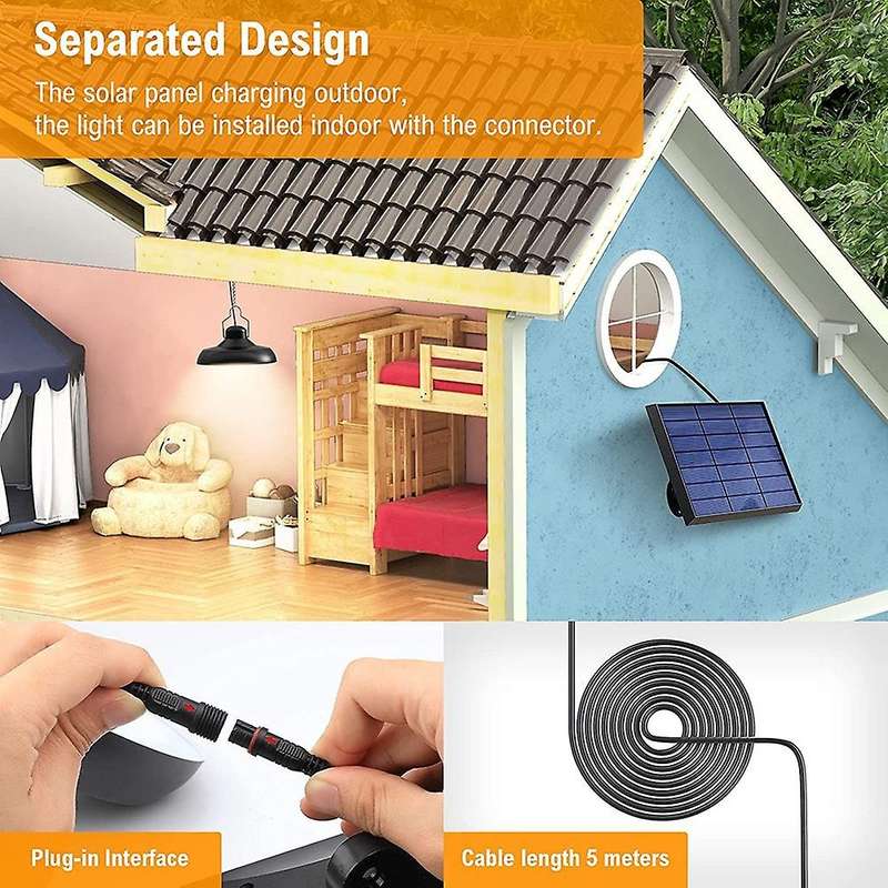 Solar Pendant Lights, Ip65 Waterproof Solar Light with Remote Control