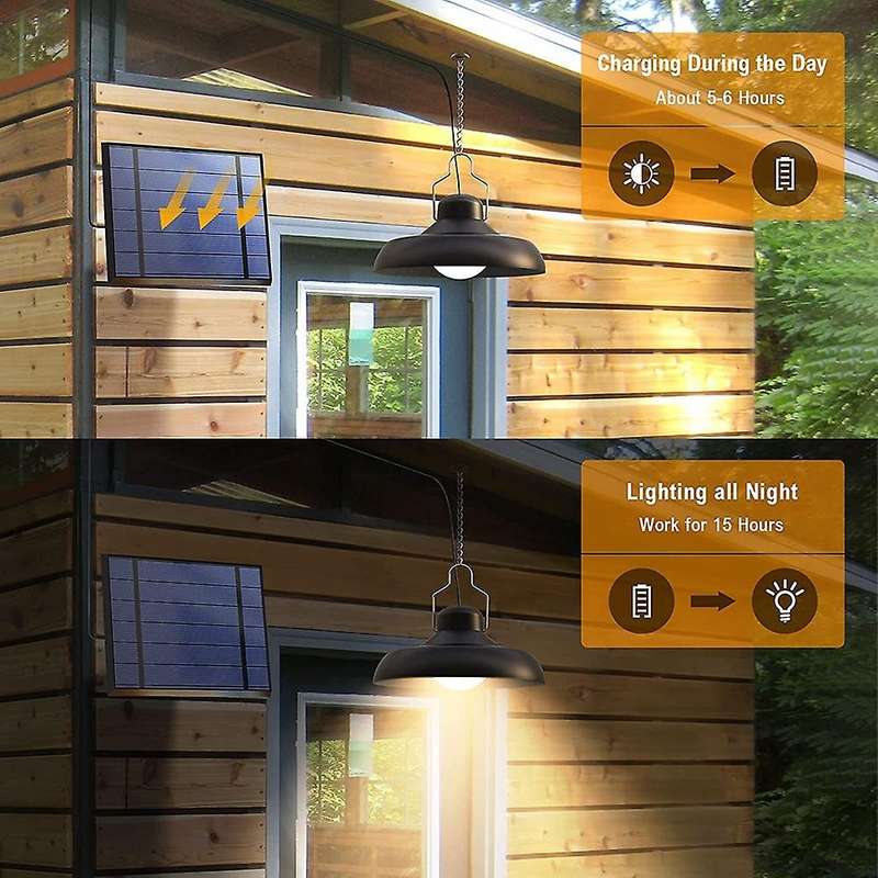Solar Pendant Lights, Ip65 Waterproof Solar Light with Remote Control