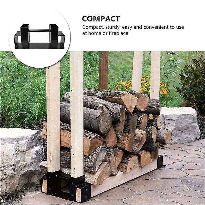 1pcs Durable Helpful Iron Practical Log Holder Firewood Storage Rack