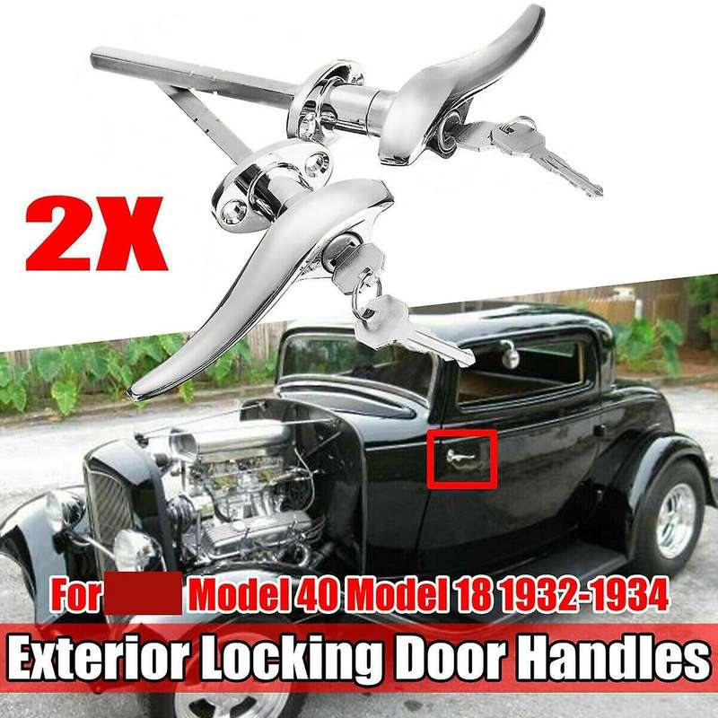 2pcs Car Door Outside Locking Handles 32 Matching Locks