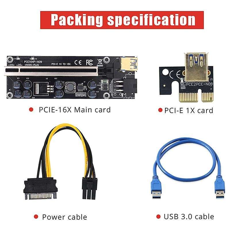 Pci-e Riser 009s Plus Card Pcie Pci E Extender Gpu X16 Usb 3.0(b)