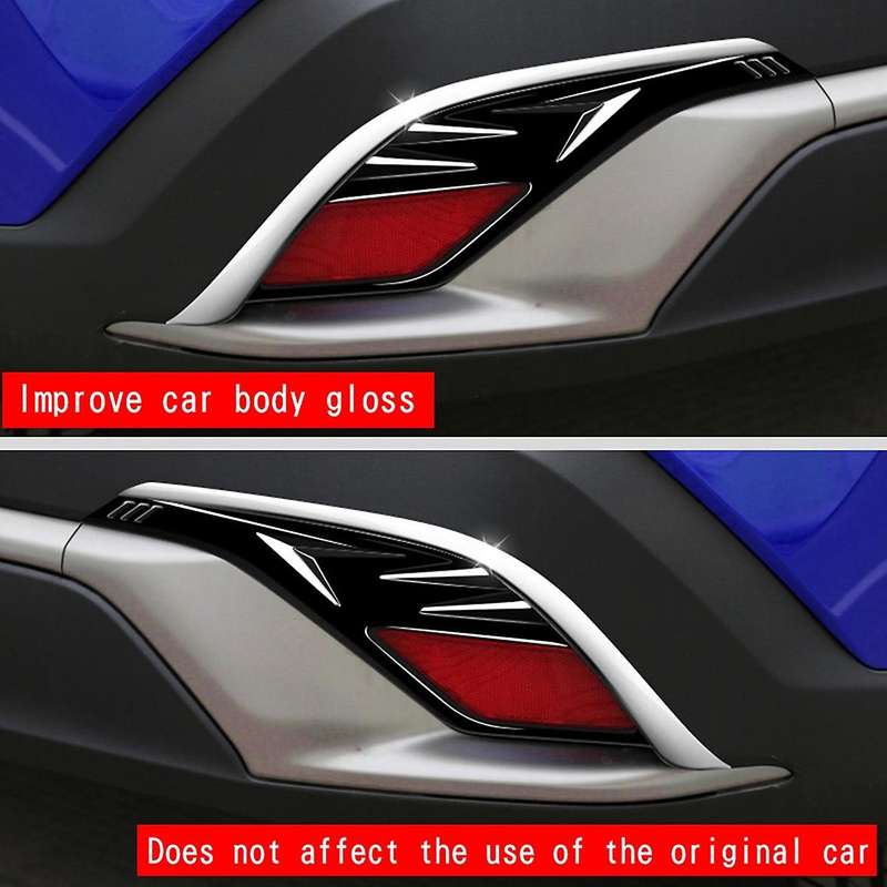 Eyelid Eyebrow Cover Trim Molding Bezel Garnish Bright Black Rhd