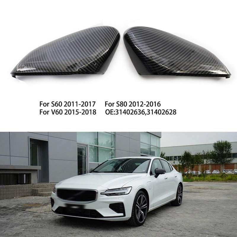 Car Rearview Mirror Cover Mirror Cover Caps Side Mirror Shells