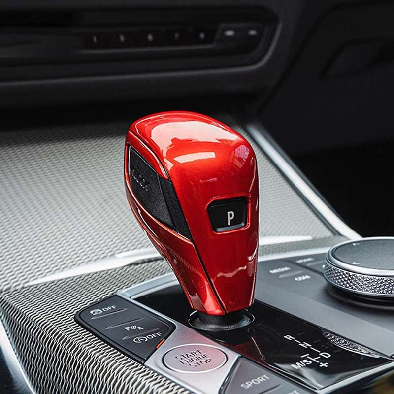 Car Gear Head Knob Shift Cover Trim For-bmw G20 G28 G22 Red