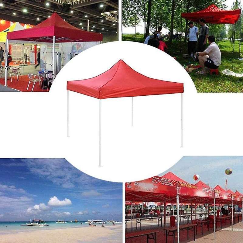 2x2m Four-corner Tent Cloth Foldable Rainproof Replacement Red