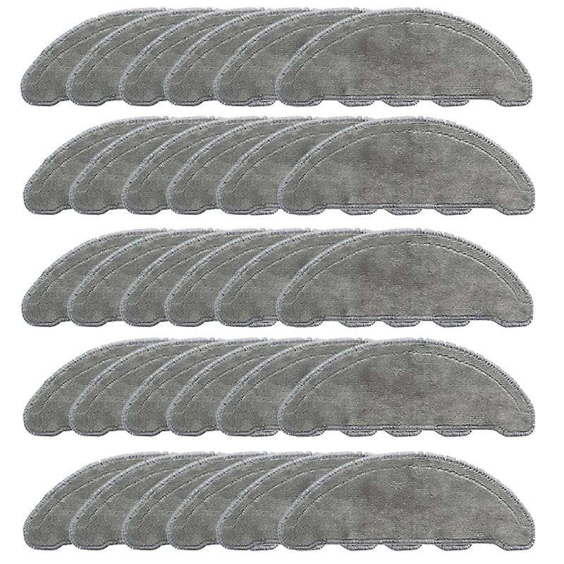 30pcs Mops Cloths Sets Parts for Roidmi Eve Plus Robot Vacuum Cleaner