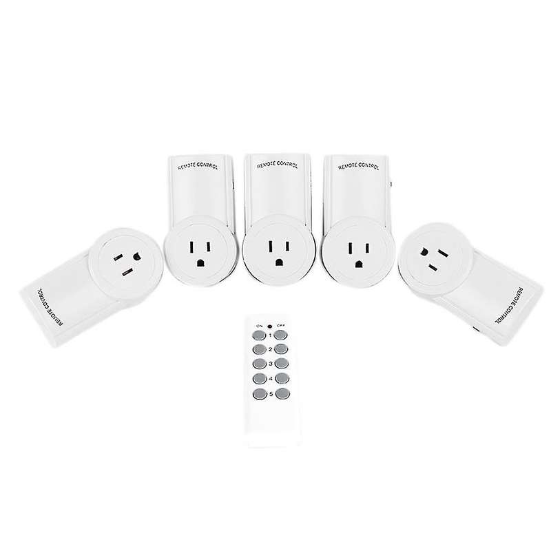 One Drag Five Wireless Remote Control Smart Electrical Switch Us Plug
