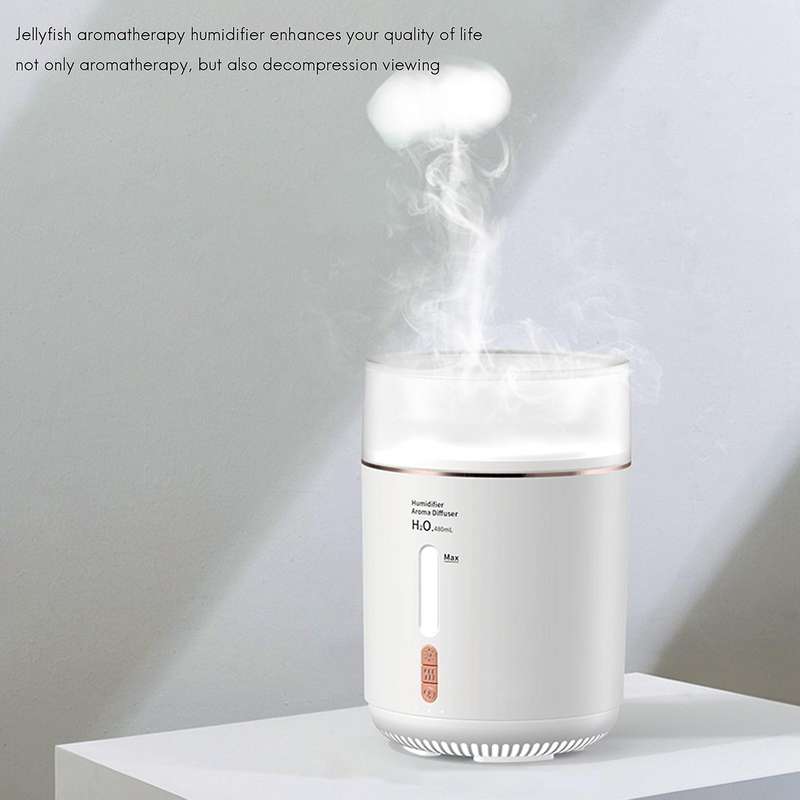 Ultrasonic Jellyfish Aroma Diffuser Humidifier Eu Plug