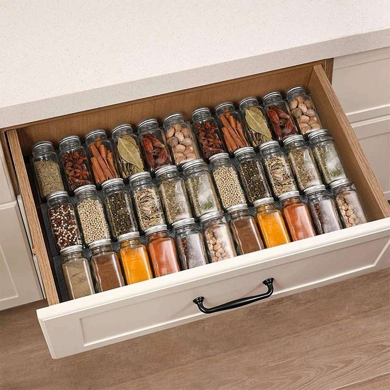12 Pcs Salt and Pepper Shakers Glass Spice Jar Canister Set Kitchen