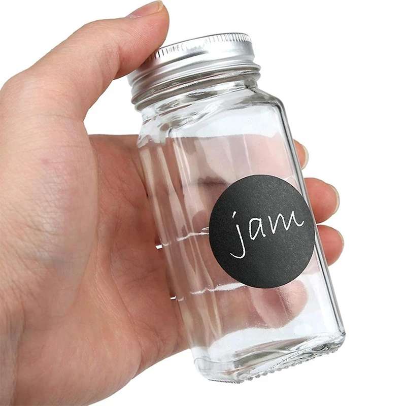 12 Pcs Salt and Pepper Shakers Glass Spice Jar Canister Set Kitchen