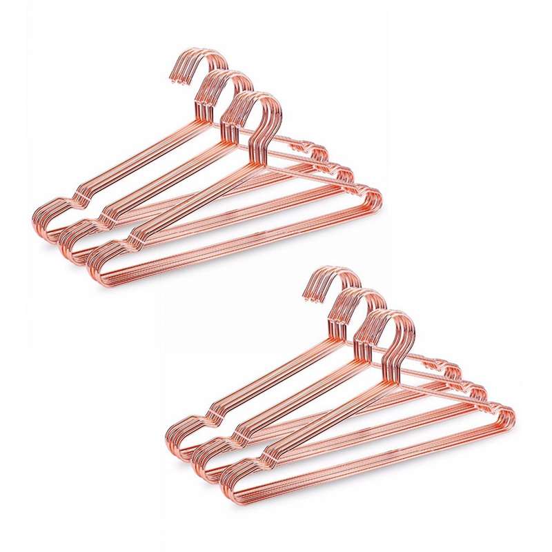 10pcs Rose Copper Gold Clothes with Groove, Heavy Duty Strong , Suit