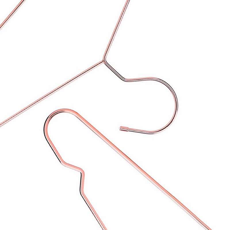 10pcs Rose Copper Gold Clothes with Groove, Heavy Duty Strong , Suit