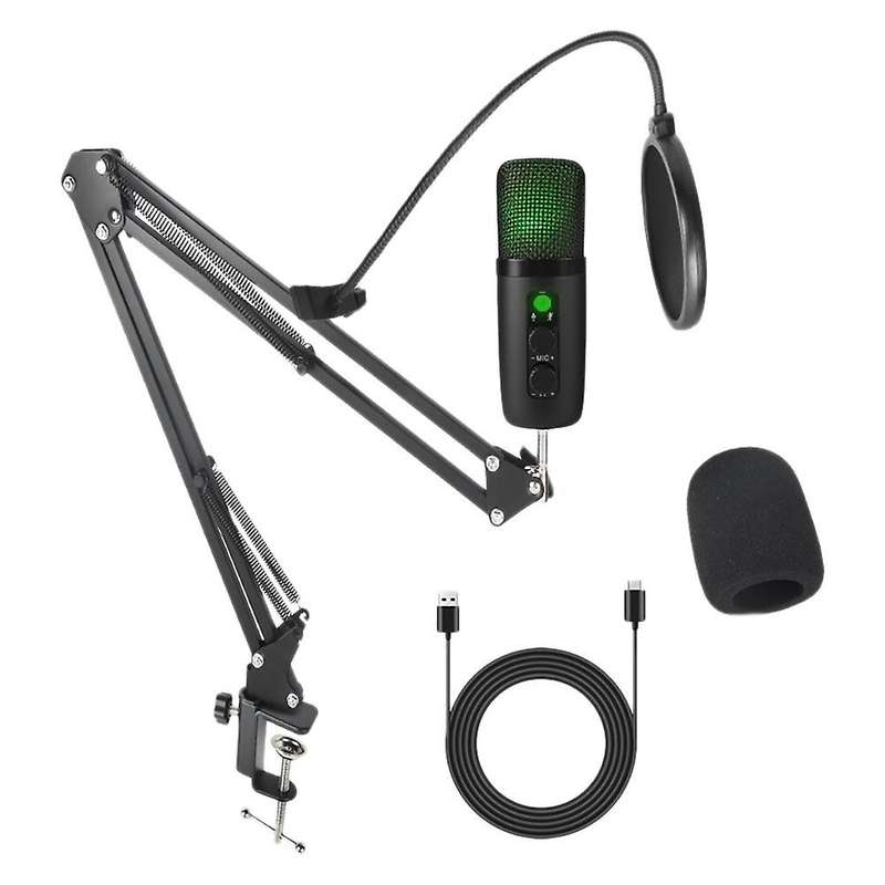 Usb Desktop Podcast Game Mic Rgb for Vibrato Streaming Media Suit