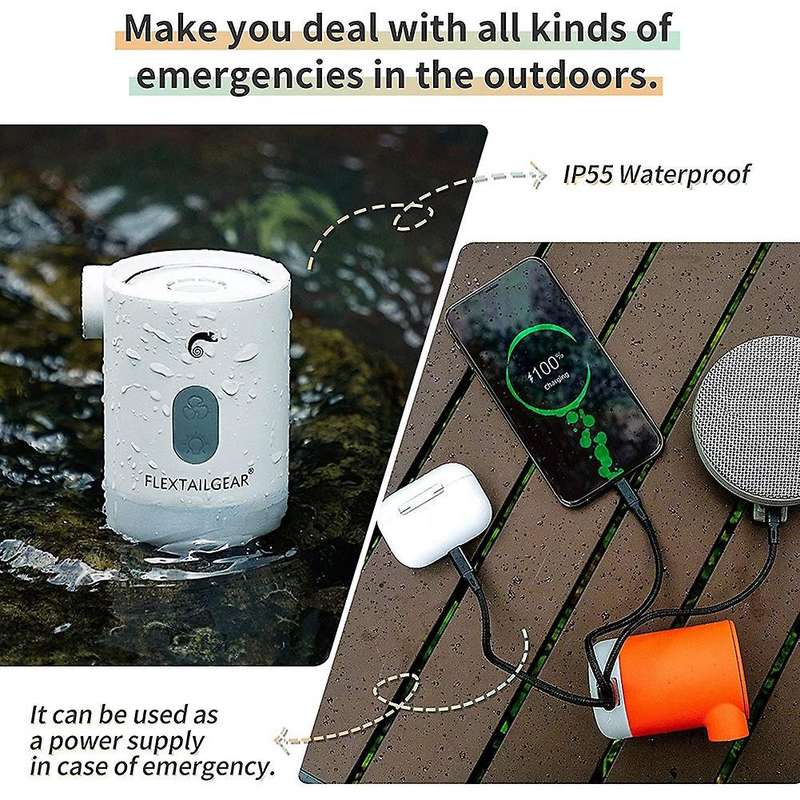 Flextailgear Portable Air Pump Mp2 Pro Wireless Electric ,orange