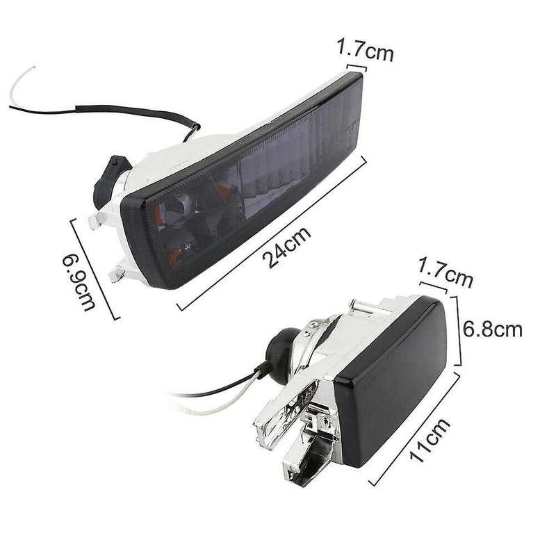 4pcs Car Smoked Fog Light + Turn Signal Lamp for Jetta Mk3 Golf