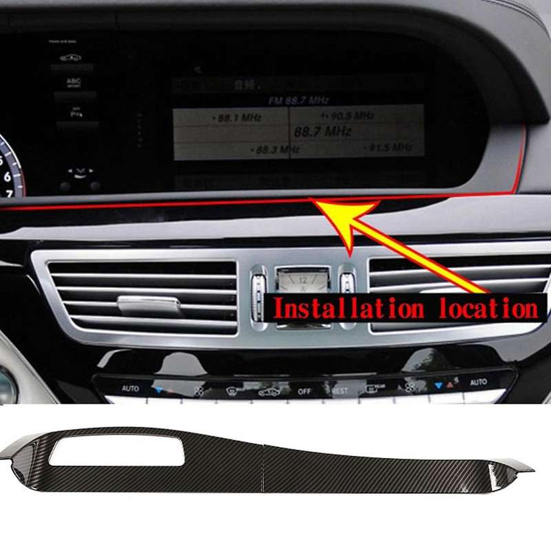 Center Console Panel Stickers for Mercedes Benz S Class W221 05-13