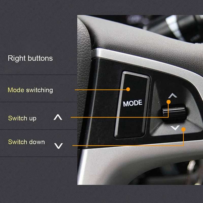 Car Steering Button Switch Blue Backlight for Hyundai Verna Solaris