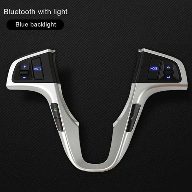 Car Steering Button Switch Blue Backlight for Hyundai Verna Solaris