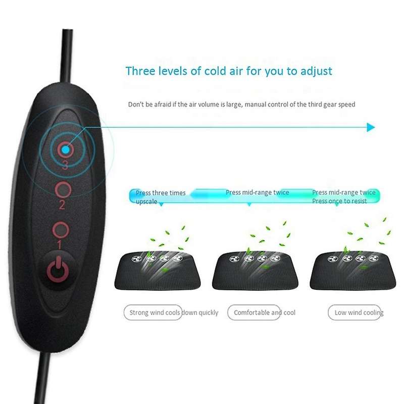 Universal Car Usb Cooling Seat Cover,4 Built-in 3d Fan for Car Home