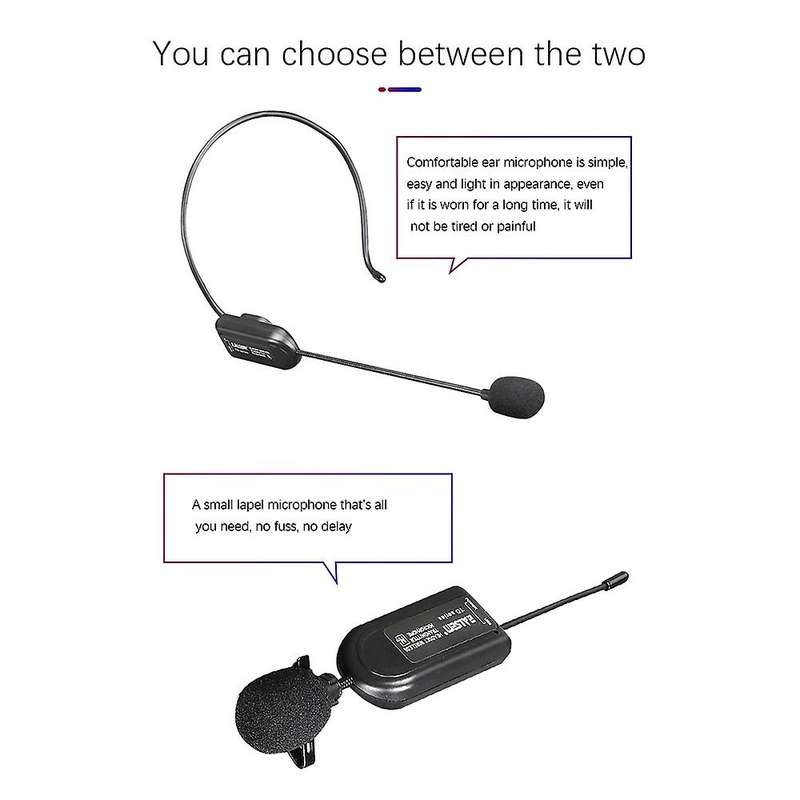 Uhf Wireless Microphones Stage Wireless Headset Microphone System Mic