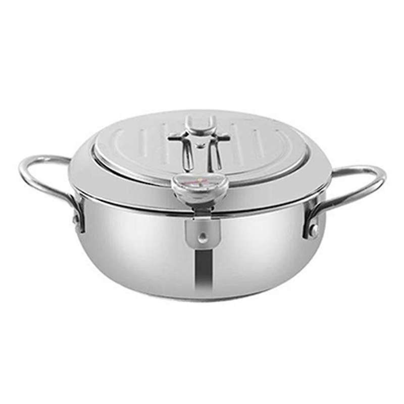 Tempura Deep Fryer, Stainless Steel Deep Frying Pan, Kitchen Tool