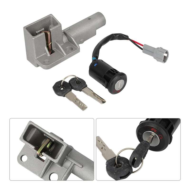 Motorcycle Off-road Bike Plug&play Ignition Switch Seat Lock Key Set