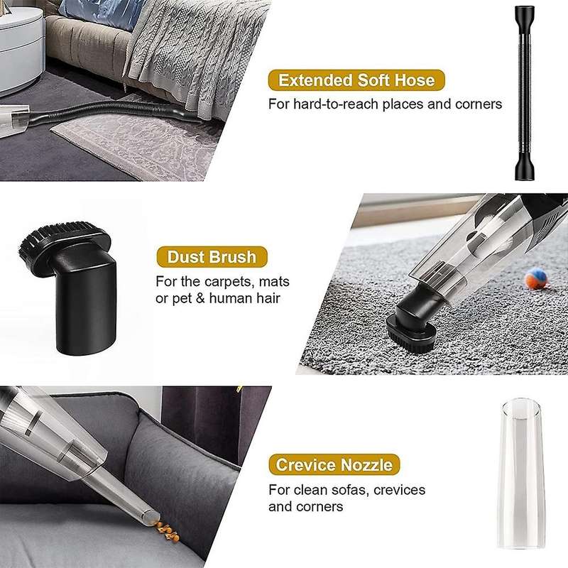 Handheld Vacuum Cordless, Dust Buster , Wet-dry Use with High Power