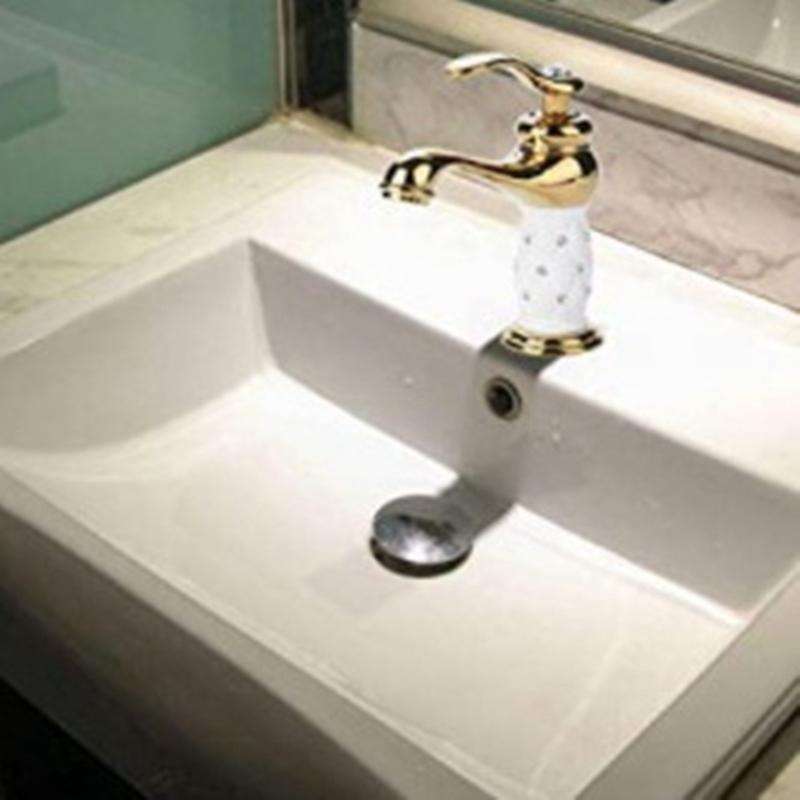 Faucet Brass Faucet Sink Part for Bathroom Kitchen House (golden)
