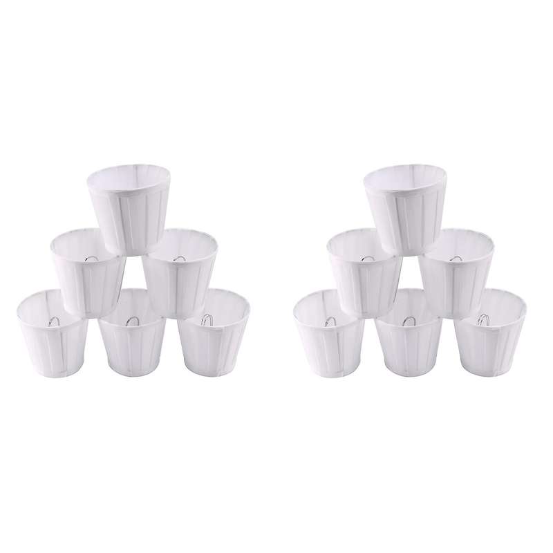 Droplight Wall Lamp Candle Chandelier Shade 12 Pcs Set (solid White)