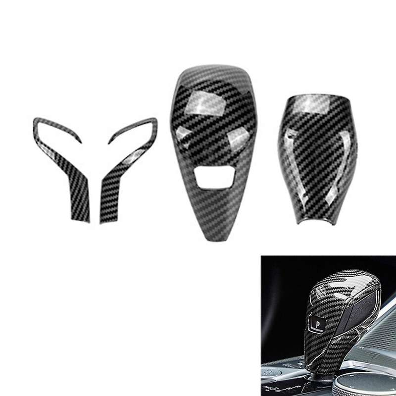 Car Gear Head Knob Shift Cover Trim For-bmw G20 G28 G22 Carbon Fiber